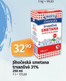 MADETA JIHOESK SMETANA TRVANLIV 31%
