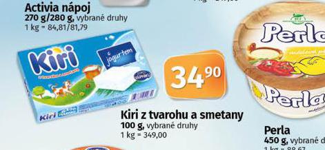 KIRI Z TVAROHU S METANY