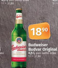 PIVO BUDWEISER BUDVAR ORIGINAL