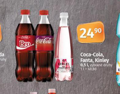 COCA COLA, FANTA, KINLEY
