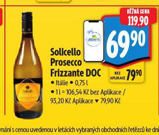 SOLICELLO PROSECCO FRIZZANTE DOC