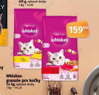 WHISKAS GRANULE PRO KOKY