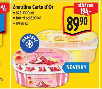 ZMRZLINA CARTE D'OR