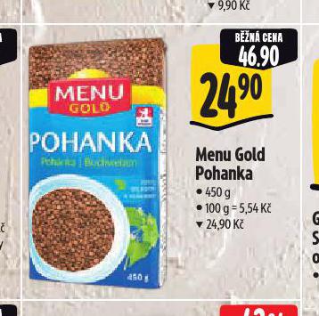 MENU GOLD POHANKA