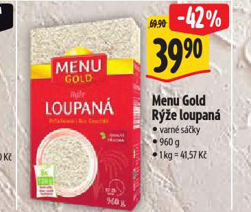 MENU GOLD RݎE