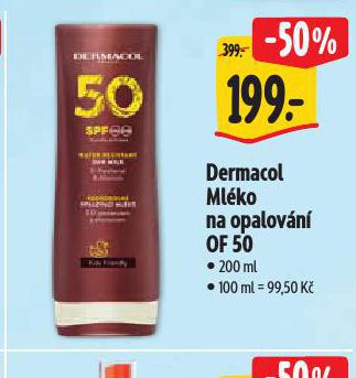 DERMACOL MLKO NA OPALOVN