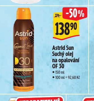ASTRID SUN SUCH OLEJ NA OPALOVN
