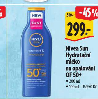 NIVEA SUN HYDRATAN MLKO NA OPALOVN