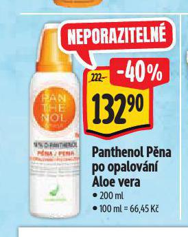 PANTHENOL PNA NA OPALOVN ALOE VERA