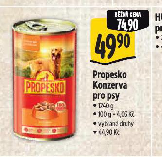 PROPESKO KONZERVA PRO PSY
