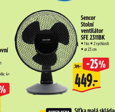 SENCOR STOLN VENTILTOR