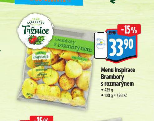 MENU INSPIRACE BRAMBORY S ROZMARNEM