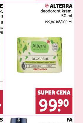 ALTERA DEODORANT KRM