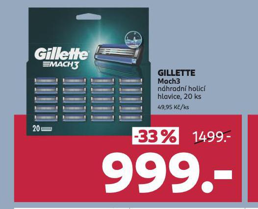 GILLETTE MACH 3 NHRADN HLAVICE