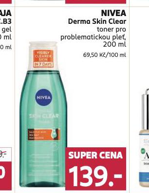 NIVEA DERMA SKIN CLEAR TONER