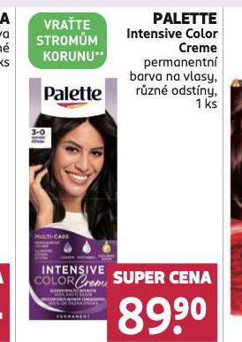 PALETTE INTENSIVE COLOR CREME PERMANENTN BARVA NA VLASY