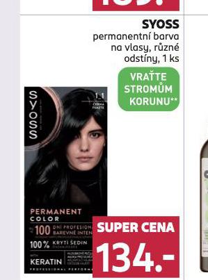SOSS PERMANENTN BARVA NA VLASY