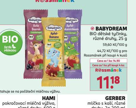 BABYDREAM BIO DTSK TYINKY