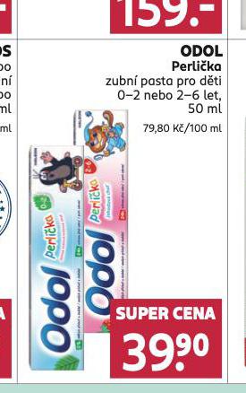 ODOL PERLIKA ZUBN PASTA PRO DTI