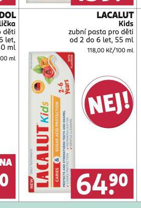 LACALUT KIDS ZUBN PASTA PRO DTI