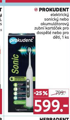 PROKUDENT ELEKTRICK SONICK, AKUMULTOROV ZUBN KARTEK
