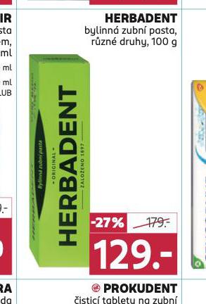 HERBADENT BYLINN ZUBN PASTA