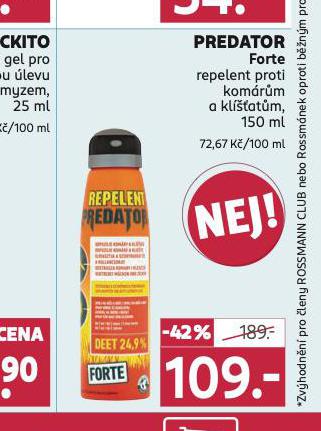 PREDATOR FORTE REPELENT