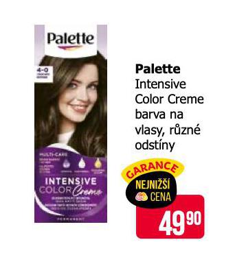 PALETTE INTENSIVE COLOR CREME BARVA NA VLASY