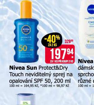 NIVEA SUN NEVIDITELN SPREJ NA OPALOVN