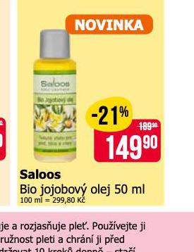 SALOOS BIO JOJOBOV OLEJ