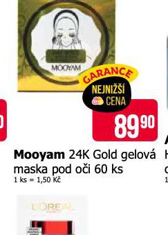 MOOYAM 24K GOLD GELOV MASKA POD OI