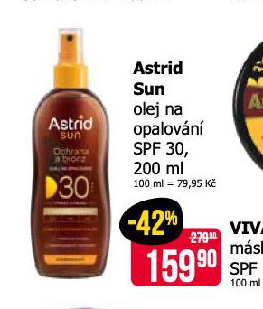 ASTRID SUN OLEJ NA OPALOVN SPF30