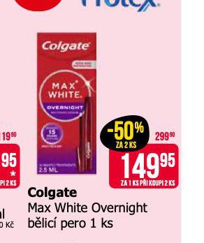 COLGATE MAX WHITE OVERNIGHT BLIC PERO