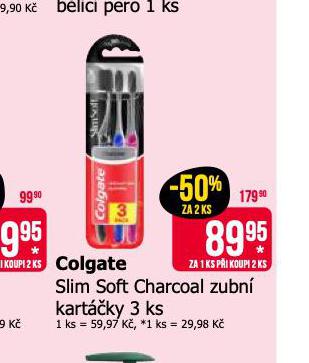 COLGATE SLIM  SOFT ZUBN KARTKY