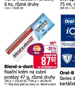 BLEND A DENT FIXAN KRM NA ZUBN NHRADY