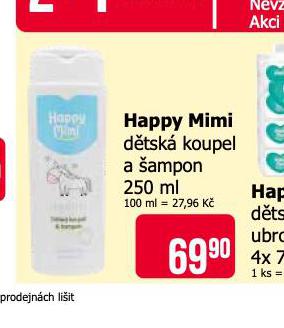 HAPPY MIMI DTSK KOUPEL A AMPON