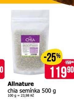 ALLNATURE CHIA SEMNKA