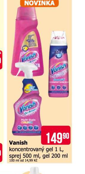VANISH KONCENTROVAN GEL, SPREJ, GEL