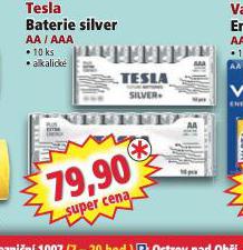 TESLA BATERIE SILVER