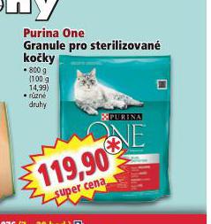 PURINA ONE GRANULE PRO STERILIZOVAN KOKY