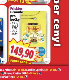 FRISKIES GRANULE PRO KOKY
