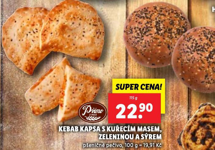 KEBAB KAPSA S KUECM MASEM, ZELENINOU A SREM