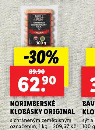 NORIMBERSK KLOBSKY ORIGINL
