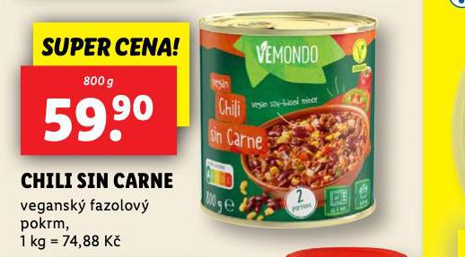 CHILI SIN CARNE