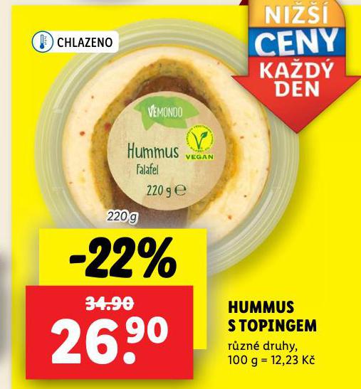 HUMMUS S TOPINGEM