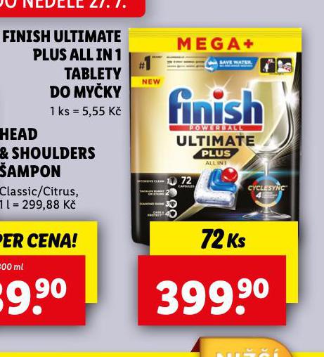 FINISH ULTIMATE PLUS ALL IN 1 TABLETY DO MYKY