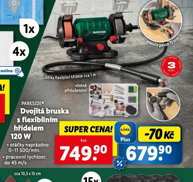 DVOJIT BRUSKA S FELXIBILNM HDELEM 120 W