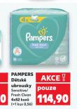 PAMPERS DĚTSKÉ VLHČENÉ UBROUSKY