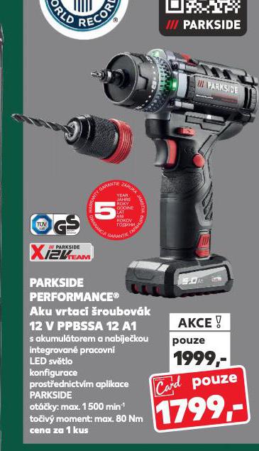 PARKSIDE PERFORMANCE AKU VRTAC ROUBOVK
