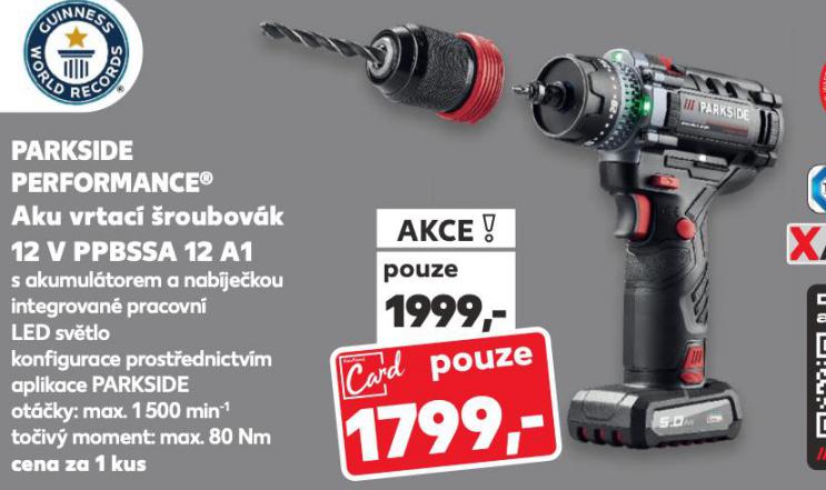 PARKSIDE PERFORMANCE AKU VRTAC ROUBOVK